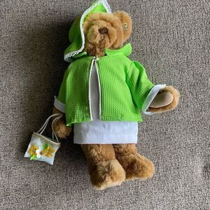 Annette Funicello collectible bear Kiki pin outfit dress coat hat and purse 14in